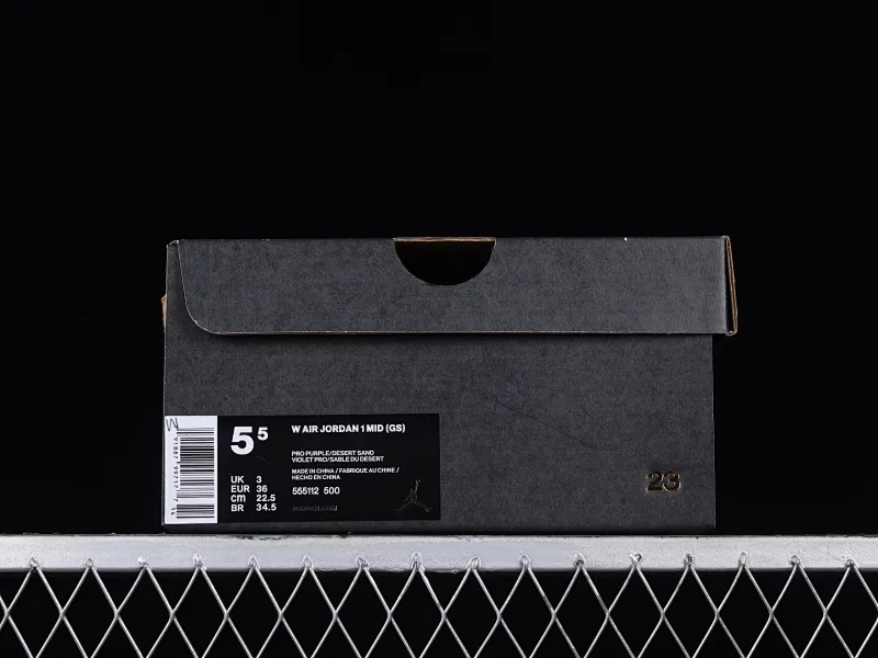 All Categories Air Jordan Jordan Series Basketball Shoes Air Jordan 1 Mid Air Jordan 1 Mid GS "Pro Purple" AJ1 Joe 1 White Purple Pink China Basketball Shoes 555112-500